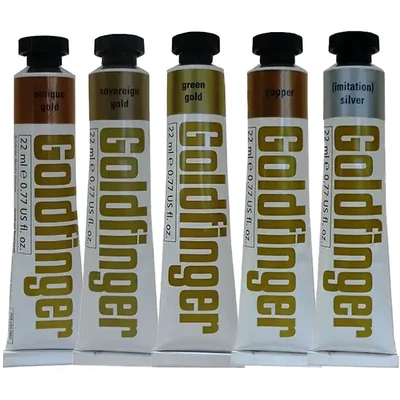 Pastă metalică pentru aurire Goldfinger, 22 ml - în diferite culori