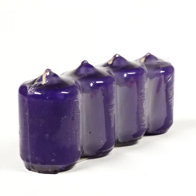 Lumânare de Advent, 4 buc - mov