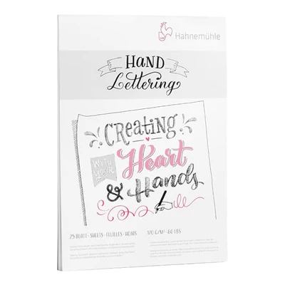 Bloc de desen și schițe  Hahnemühle Hand Lettering, 170 g, 25 coli - A4