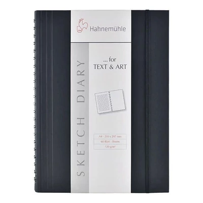 Hahnemühle Sketch Diary  caiet de note și schițe, 120 g, 60 coli - A4