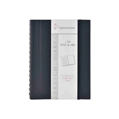 Caiet de note și schițe Hahnemühle Sketch Diary,, 120 g, 60 coli - A5