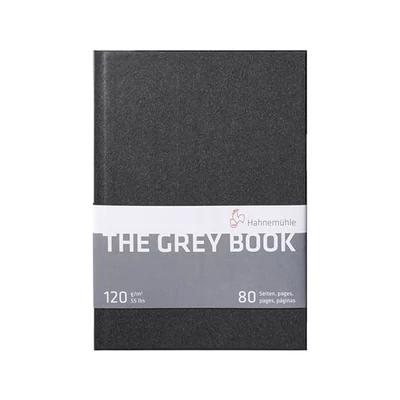 Hahnemühle The Grey Book caiet  de desen și schițe, 120 g, 40 coli - A4