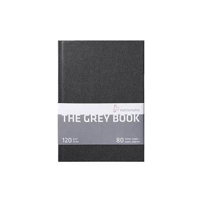 Hahnemühle The Grey Book caiet  de desen și schițe, 120 g, 40 coli - A5