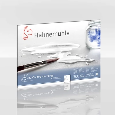 Hahnemühle bloc acuarelă, Harmony, 300 g - 12 coli, A4, rugoasă