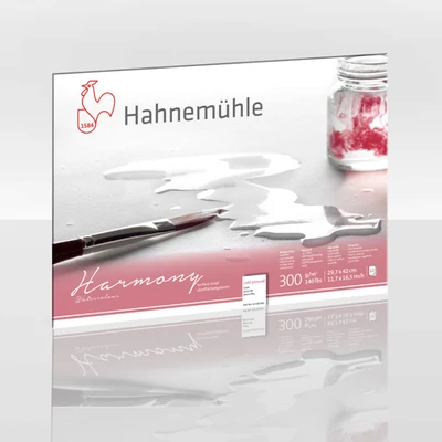 Hahnemühle akvarelltömb, Harmony, 300 g - 12 lap, A3