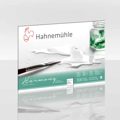 Hahnemühle bloc acuarelă, Harmony, 300 g - 12 coli, A4, neted