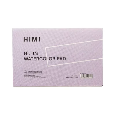 Bloc de acuarelă HIMI, 300 g – 14 x 21,6 cm, purple