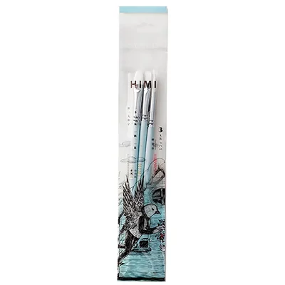 Set de pensule HIMI, sintetice, mixte – 3 buc, green