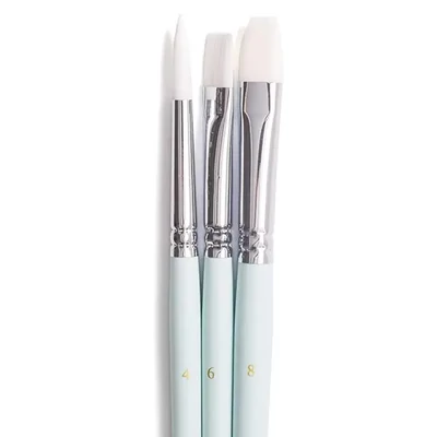 Set de pensule HIMI, sintetice, mixte – 3 buc, green