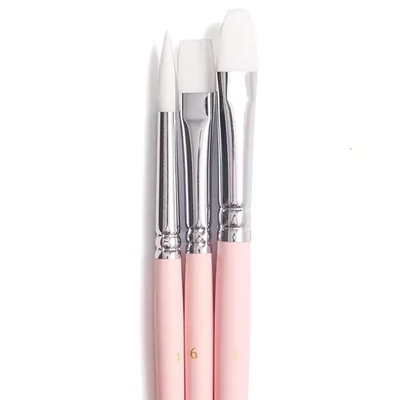 Set de pensule HIMI, sintetice, mixte – 3 buc, pink