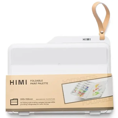 Paletă de pictură din plastic HIMI – 15x20 cm, pliabilă