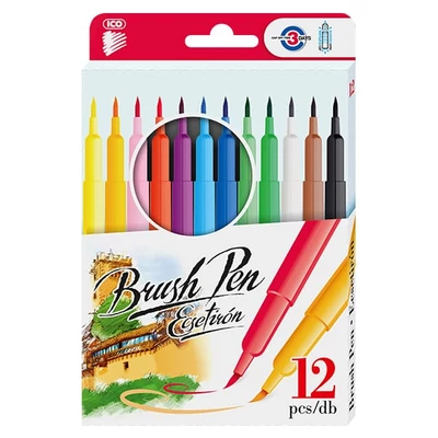 ICO Brush Pen marker pensulă  în set - 12 buc