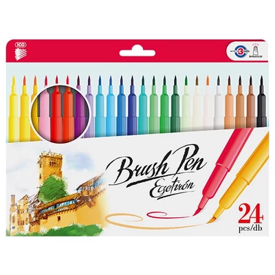 ICO Brush Pen Set markere tip pensulă - 24 buc