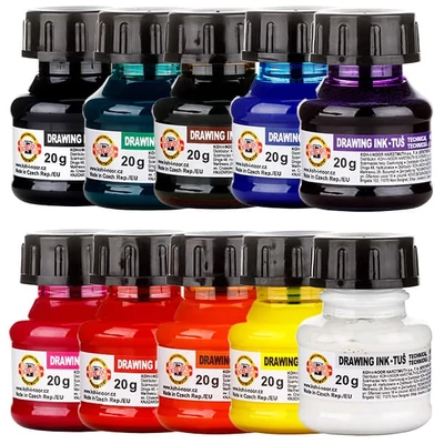 Cerneală KOH-I-NOOR, 20 g - în diverse culori