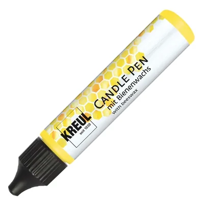Creion pentru pictat cu lumânare Kreul, 29 ml - galben