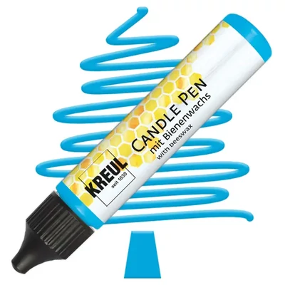 Creion pentru pictat cu lumânare Kreul, 29 ml - albastru deschis