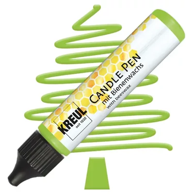 Creion pentru pictat cu lumânare Kreul, 29 ml - verde deschis