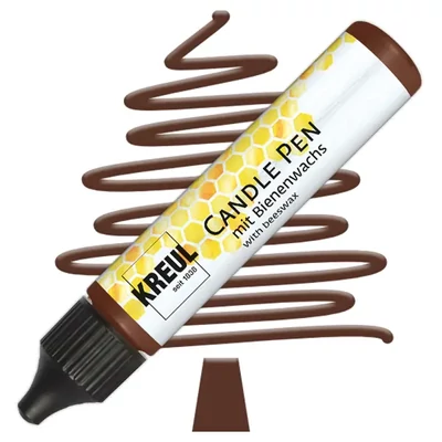 Creion pentru pictat cu lumânare Kreul, 29 ml - maro