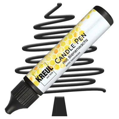 Creion pentru pictat cu lumânare Kreul, 29 ml - negru