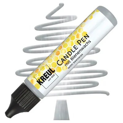 Creion pentru pictat cu lumânare Kreul, 29 ml - argint