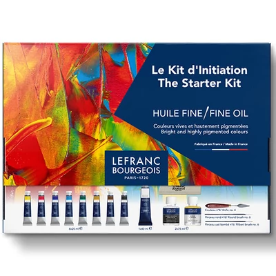 L&amp;B Fine Set pictură în ulei - The Starter Kit : 1x40ml + 8x20ml + accesorii