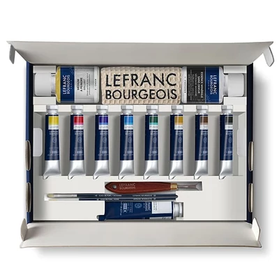 L&amp;B Fine Set pictură în ulei - The Starter Kit : 1x40ml + 8x20ml + accesorii