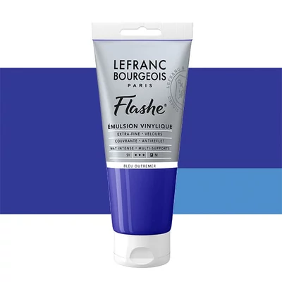 L&B Flashe vopsea vinil (vopsea acrilică), 80 ml - 043, ultramarine