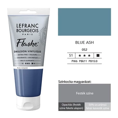 L&amp;B Flashe vopsea vinil (vopsea acrilică), 80 ml - 052, blue ash