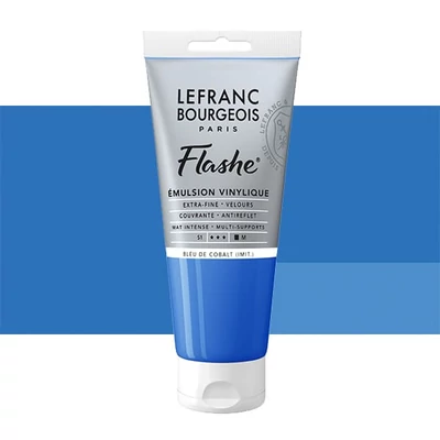 L&B Flashe vopsea vinil (vopsea acrilică), 80 ml - 064, cobalt blue hue