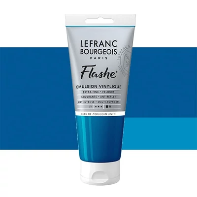 L&B Flashe vopsea vinil (vopsea acrilică), 80 ml - 065, cerulean blue hue