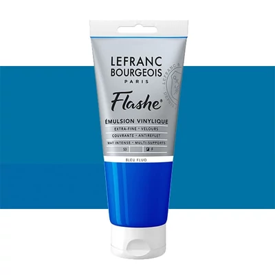 L&B Flashe vopsea vinil (vopsea acrilică), 80 ml - 083, fluorescent blue