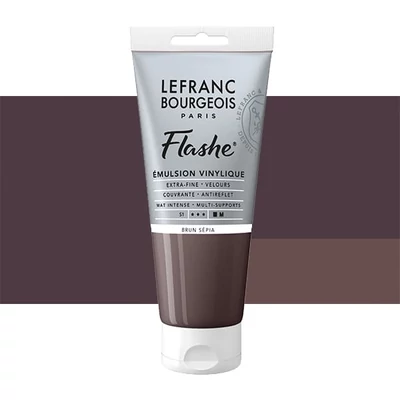 L&B Flashe vopsea vinil (vopsea acrilică), 80 ml - 107, sepia brown