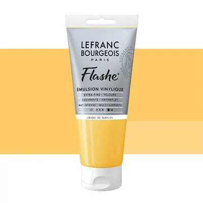 L&B Flashe vopsea vinil (vopsea acrilică), 80 ml - 191, naples yellow