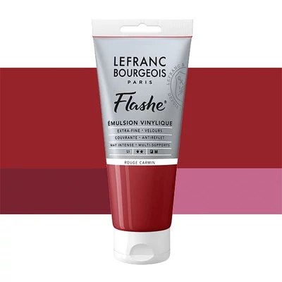 L&B Flashe vopsea vinil (vopsea acrilică), 80 ml - 366, carmine red