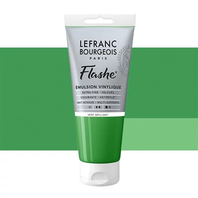 L&B Flashe vopsea vinil (vopsea acrilică), 80 ml - 558, brilliant green