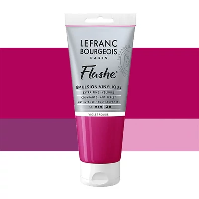 L&B Flashe vopsea vinil (vopsea acrilică), 80 ml - 618, red violet