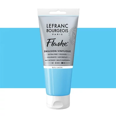 L&B Flashe vopsea vinil (vopsea acrilică), 80 ml - 649, lagoon blue