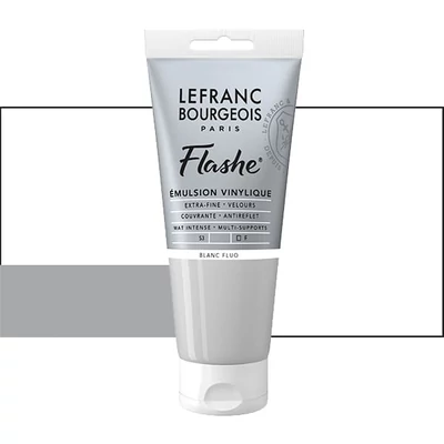 L&B Flashe vopsea vinil (vopsea acrilică), 80 ml - 818, fluorescent white
