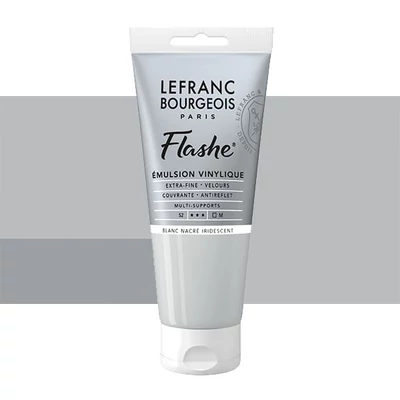 L&B Flashe vopsea vinil (vopsea acrilică), 80 ml - 822, iridescent pearl white
