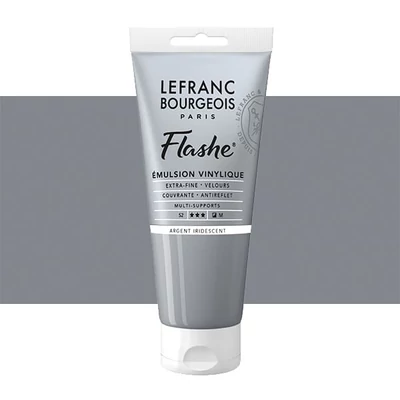 L&B Flashe vopsea vinil (vopsea acrilică), 80 ml - 832, iridescent silver