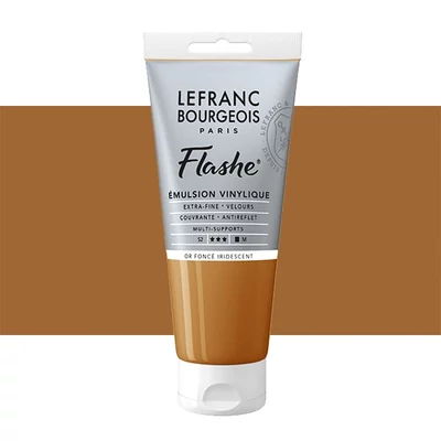 L&B Flashe vopsea vinil (vopsea acrilică), 80 ml - 835, iridescent deep gold