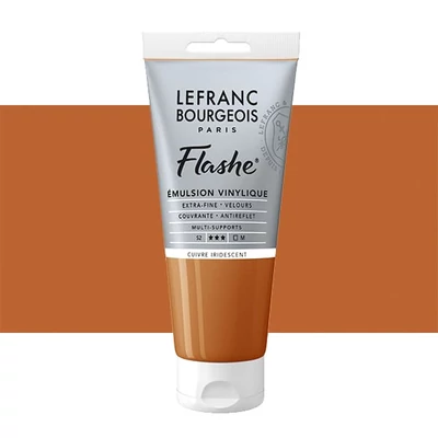 L&B Flashe vopsea vinil (vopsea acrilică), 80 ml - 836, iridescent copper