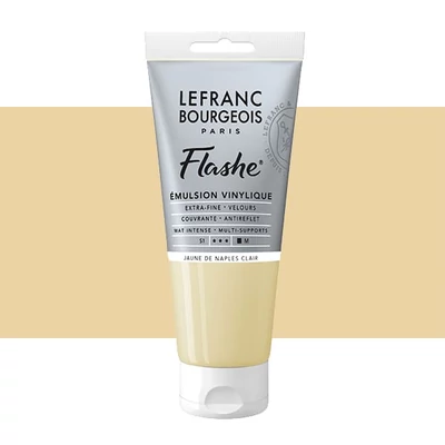 L&B Flashe vopsea vinil (vopsea acrilică), 80 ml - 887, naples yellow light