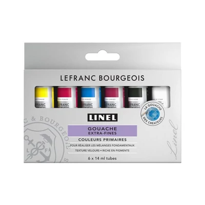 L&B Linel extra fine set vopsea gouache, 6x14 ml