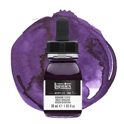 Liquitex cerneală acrilică, 30 ml - 186, dioxazine purple