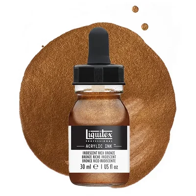 Liquitex cerneală acrilică, 30 ml - 229, iridescent rich bronze
