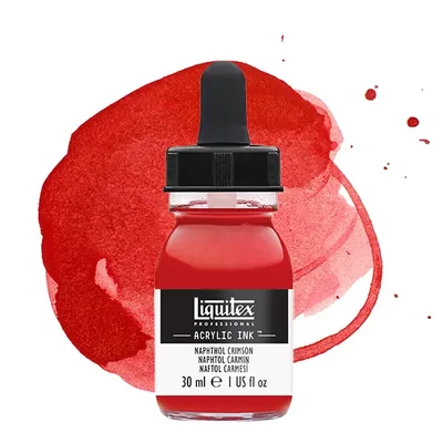 Liquitex cerneală acrilică, 30 ml - 292, naphtol crimson