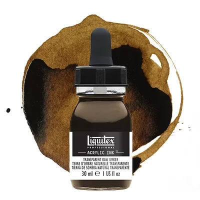 Liquitex cerneală acrilică, 30 ml - 333, transparent raw umber
