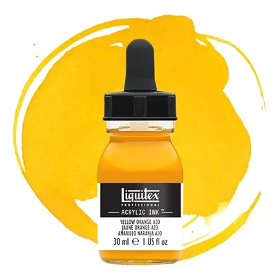 Liquitex cerneală acrilică, 30 ml - 414, yellow orange azo