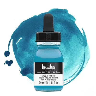 Liquitex cerneală acrilică, 30 ml - 470, cerulean blue hue